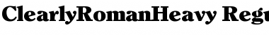 Download ClearlyRomanHeavy Font