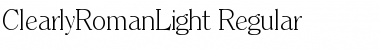 ClearlyRomanLight normal Font