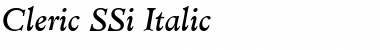 Download Cleric SSi Font