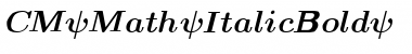 CM_Math ItalicBold Font