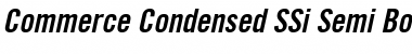 Commerce Condensed SSi Semi Bold Condensed Italic