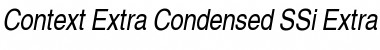 Context Extra Condensed SSi Extra Condensed Italic