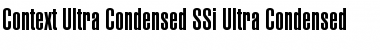 Context Ultra Condensed SSi Font