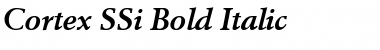 Cortex SSi Bold Italic Font