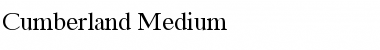 Cumberland Regular Font