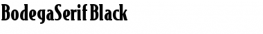 BodegaSerif Black Font