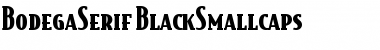BodegaSerif BlackSmallcaps Font
