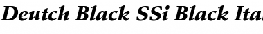 Deutch Black SSi Black Italic Font