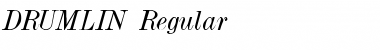 DRUMLIN Regular Font