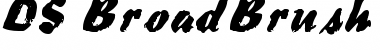 DS BroadBrush Regular Font