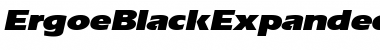 ErgoeBlackExpanded Italic Font