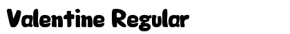 Valentine Regular Font Preview Valentine Regular Font Preview
