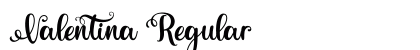 Valentina Regular Font Preview Valentina Regular Font Preview
