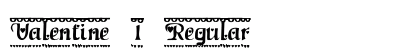 Valentine 1 Regular Font Preview Valentine 1 Regular Font Preview