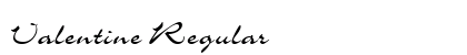 Valentine Regular Font Preview Valentine Regular Font Preview