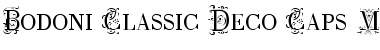 Bodoni Classic Deco Caps Medium Font