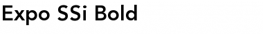 Expo SSi Bold Font