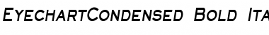 EyechartCondensed Bold Italic Font