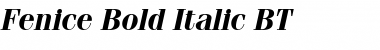 Fenice BT Bold Italic Font