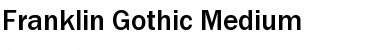 Franklin Gothic Medium Regular Font