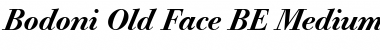 Bodoni Old Face BE ItalicBold Font