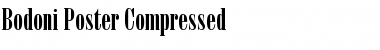 Bodoni PosterCompressed Regular Font