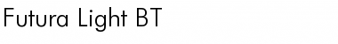 Futura Lt BT Light Font