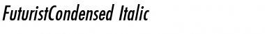 FuturistCondensed Italic Font