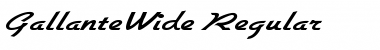 GallanteWide Regular Font