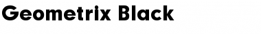 Download Geometrix Black Font