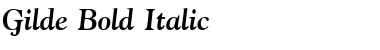 Gilde Bold Italic Font