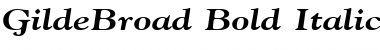 GildeBroad Bold Italic