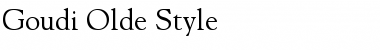Download Goudi Olde Style Font