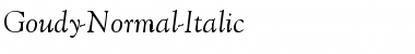 Goudy-Normal-Italic Regular Font