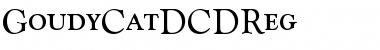 GoudyCatDCDReg Regular Font