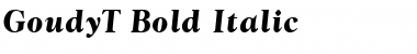GoudyT Bold Italic Font