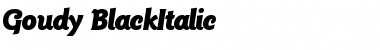 Download Goudy_BlackItalic Font