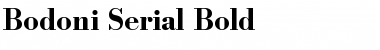 Bodoni-Serial Bold Font