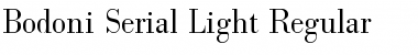 Bodoni-Serial-Light Regular Font