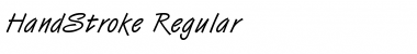 HandStroke Regular Font