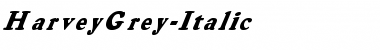 Download HarveyGrey-Italic Font