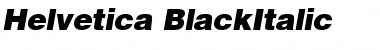 Download Helvetica-BlackItalic Font