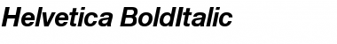 Helvetica-BoldItalic Regular Font