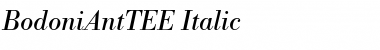 BodoniAntTEE Italic Font