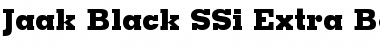 Jaak Black SSi Extra Bold Font