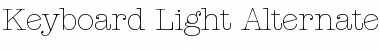Keyboard Light Alternate SSi Font