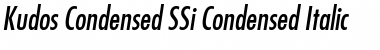 Kudos Condensed SSi Condensed Italic