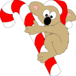 Bear with Candy Cane