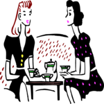 Women Talking Over Tea