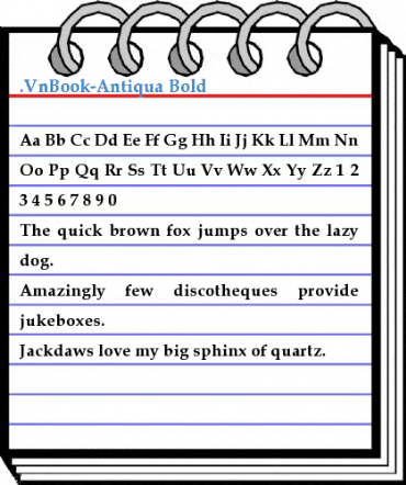.VnBook-Antiqua Bold Font